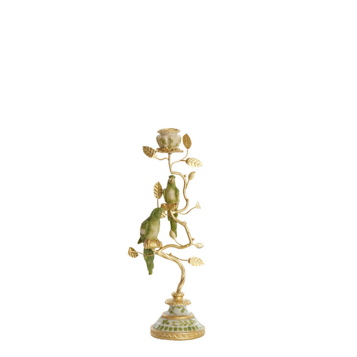 KERZENSTÄNDER Bird - Grün - 14/9/32.5 cm - Grün, Metall (9/32.5/14cm) - Light & Living