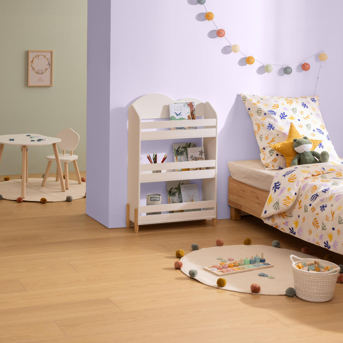 KINDER-BÜCHERREGAL Fjella 61,5/18,5/100 cm - Weiß, Holzwerkstoff (18.5/100/61.5cm) - Atmosphera for kids