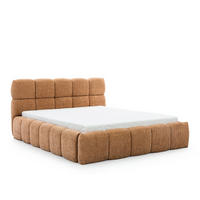 POLSTERBETT SOPHIE - Karmellfarbe - Honig, Textil (200/200cm) - AN-Moebel 4u