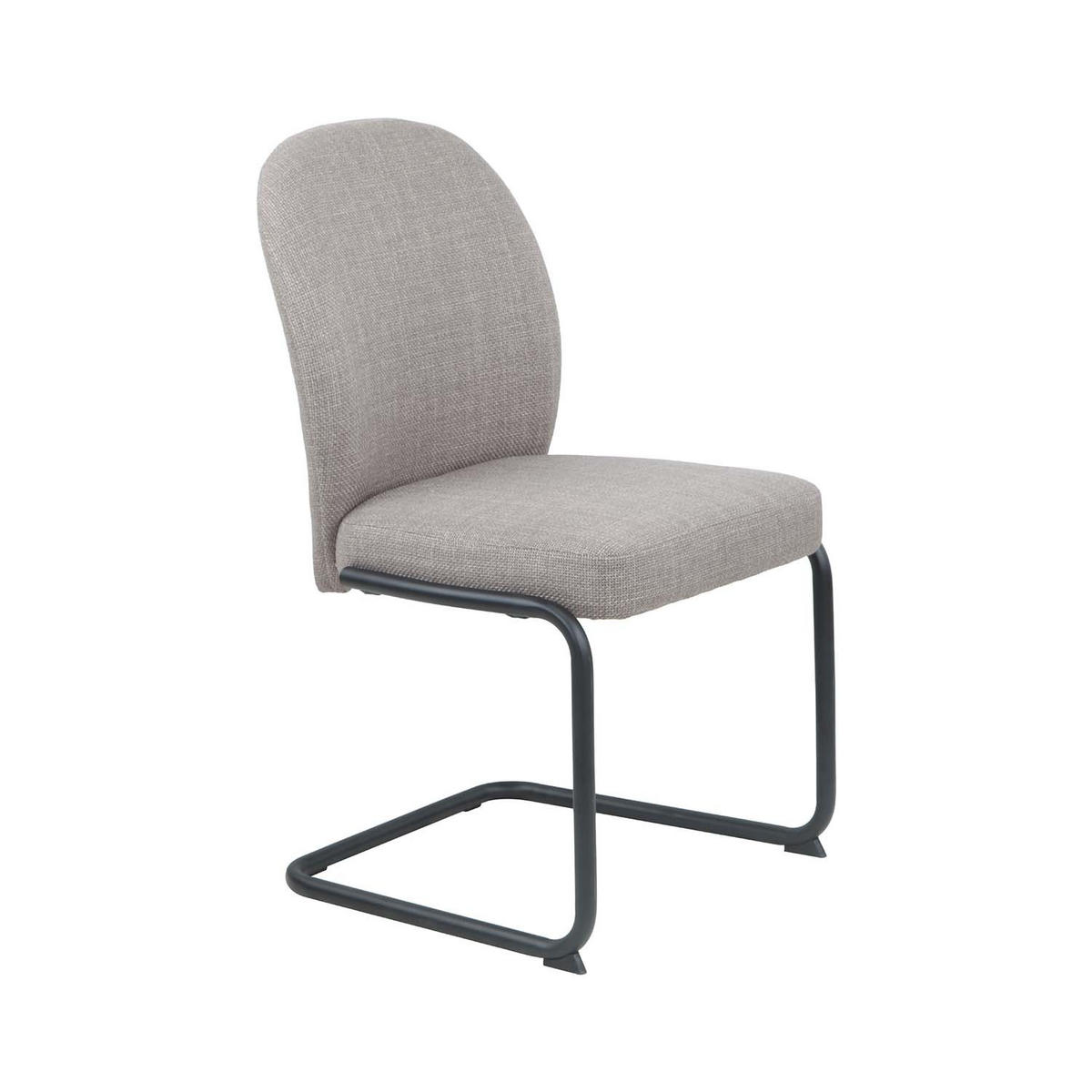 SCHWINGSTUHL 2 Stück Karen II - Schlamm - Schlammfarben/Schwarz, Textil/Metall (53/90/62cm) - Hela Vertriebs GmbH