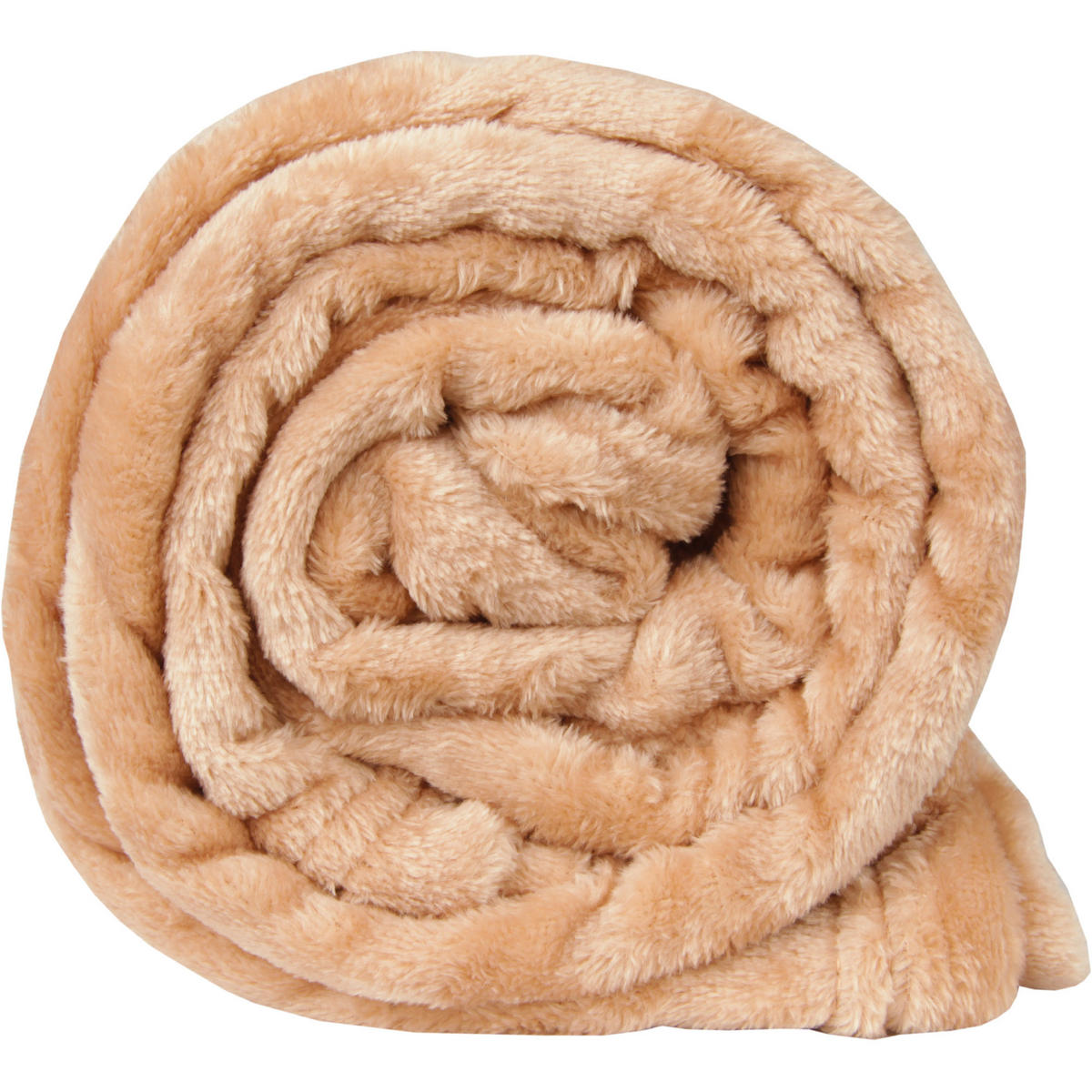 KUSCHELDECKE "Celina" Nougat 70x100 cm - Haselnussfarben, Textil (70/100cm)