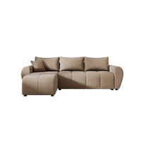 ECKSOFA MOLISA L Itaka 48 Links mit Schlaffunktion - Braun, Textil (245/145cm) - Bedante