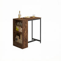 BARTISCH DE-37246 mit 3 Regalen und Metallrahmen Rustikales Braun - Braun, Holzwerkstoff (91/49/91cm) - ComfortXL