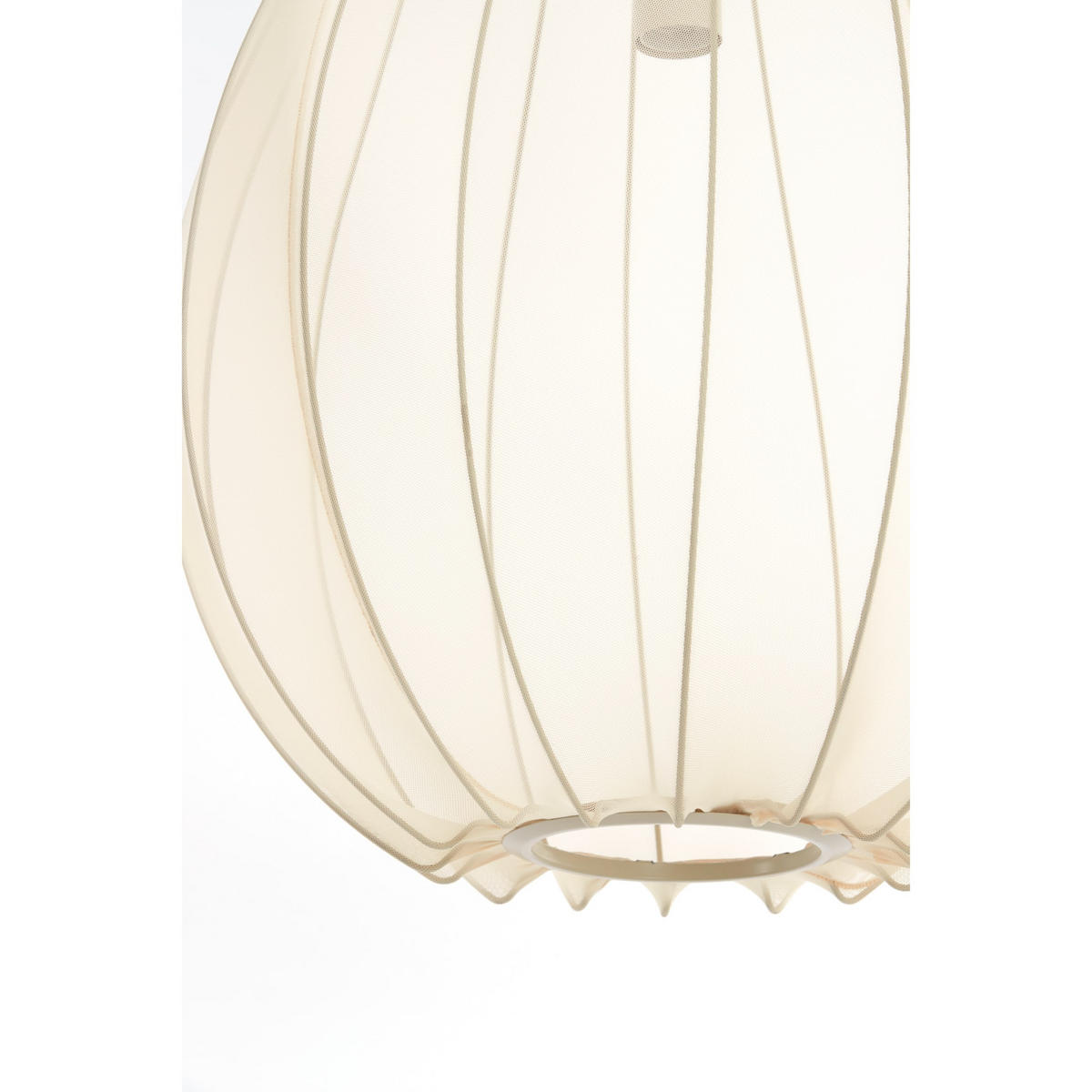 PENDELLEUCHTE Itela Braun 50/50/72 cm - Braun, Textil (50/50/72cm) - Light & Living