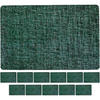 TISCHSETS Linen Grün 44 x 29 cm 12er Set - Grün, Kunststoff (43.5/28.5/0.1cm) - Ritzenhoff Breker