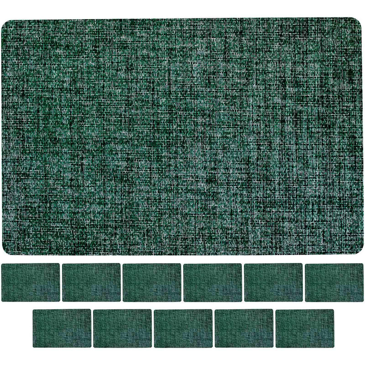 TISCHSETS Linen Grün 44 x 29 cm 12er Set - Grün, Kunststoff (43.5/28.5/0.1cm) - Ritzenhoff Breker