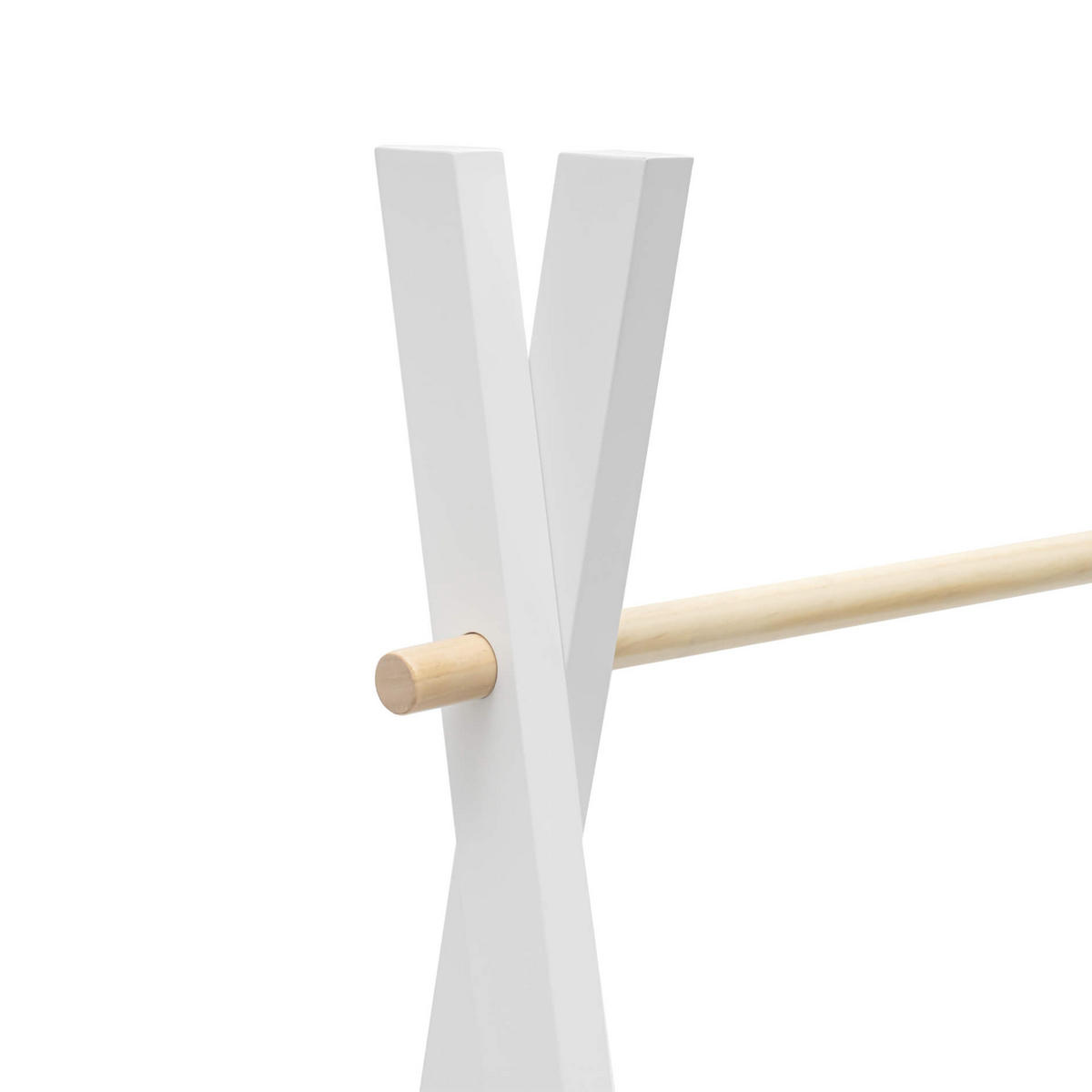 KINDERKLEIDERSTÄNDER Weiß 42/42/118 cm - Weiß, Holzwerkstoff (42/118/42cm) - Mobili Rebecca