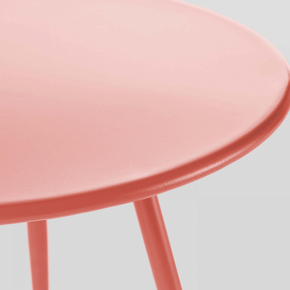 GARTEN-LOUNGETISCH, Lehm - Pink, Metall (90/50/34cm) - Oviala