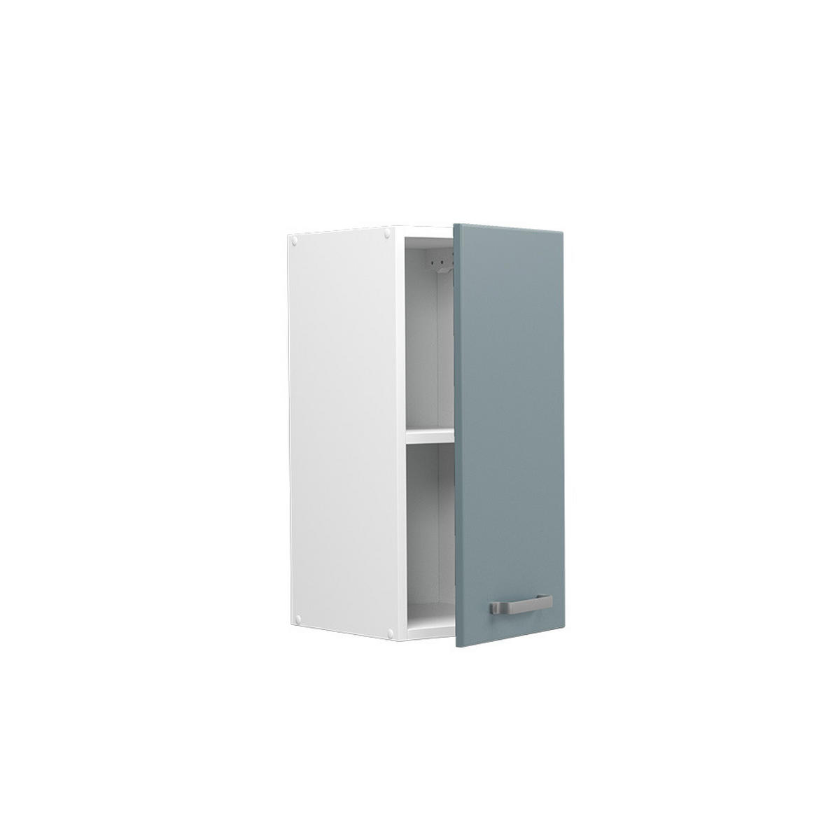 HÄNGESCHRANK R-Line Blau-Grau 30 cm - Blaugrau/Weiß, Holzwerkstoff (30/60/31cm) - Vicco