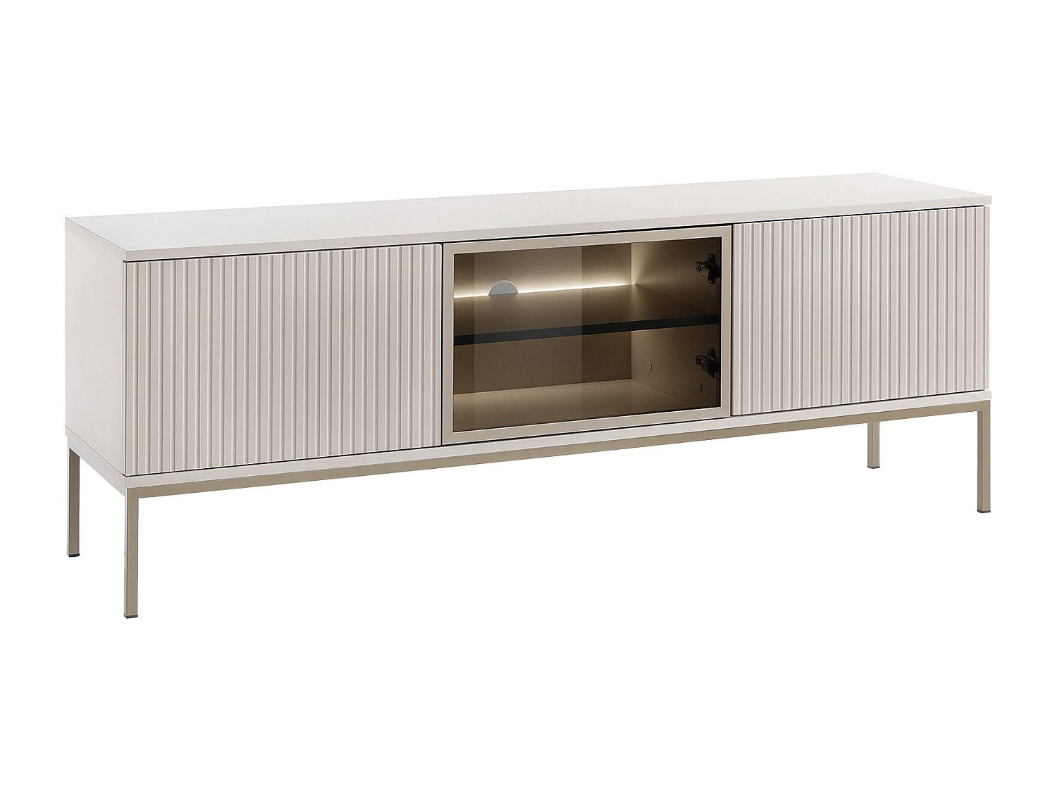 Vente-Unique Tv-Board Beige 153.4x56.2x39 cm