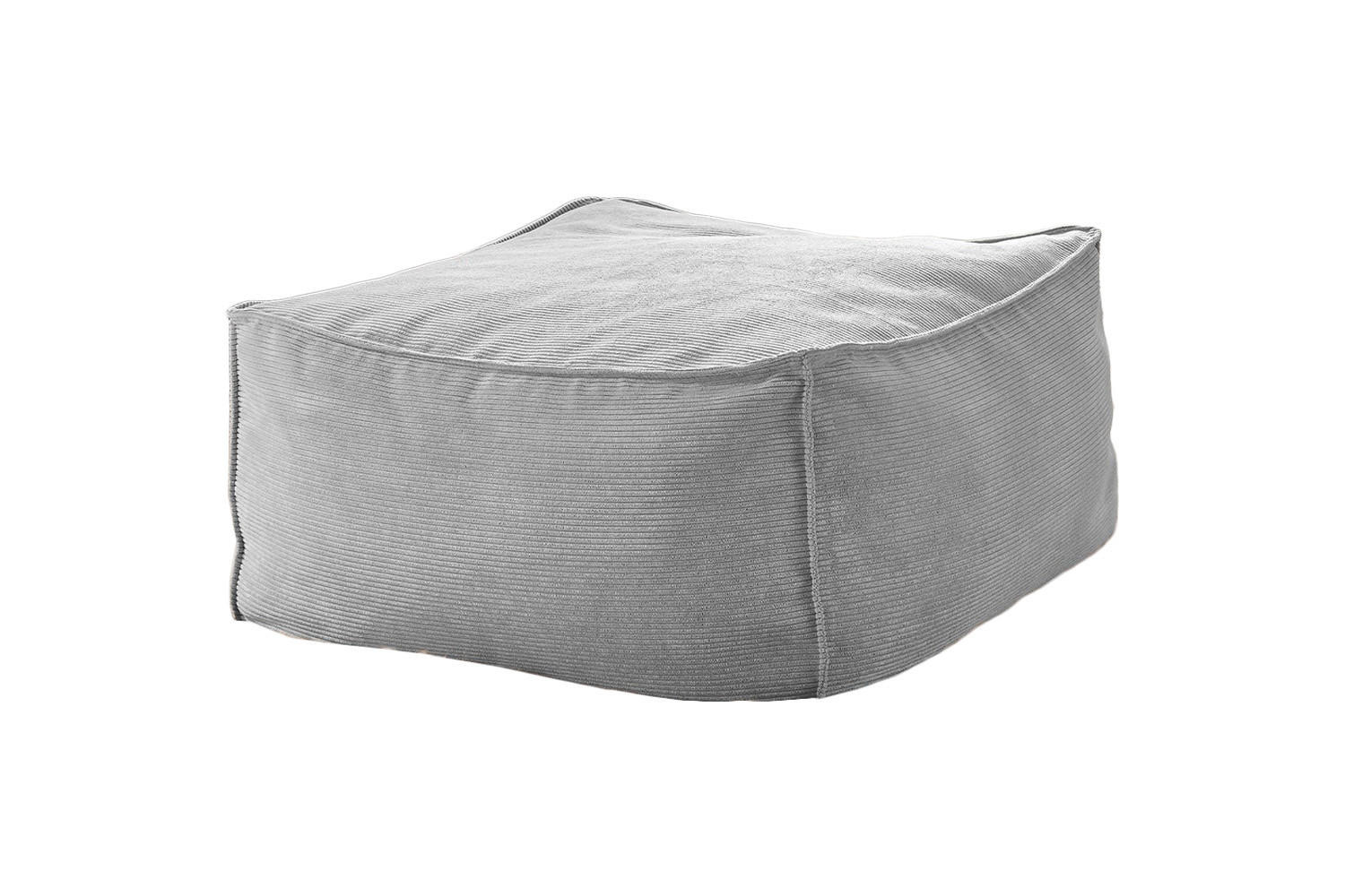 HOCKER ALEA Hellgrau - Hellgrau, Textil (86/38/86cm) - KAWOLA