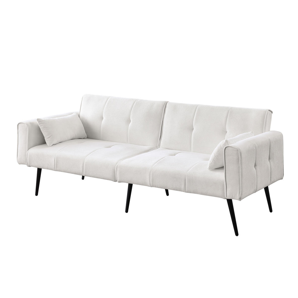SCHLAFSOFA DE-35090 Futon Beige - Beige, Holzwerkstoff (71/71/175cm) - ComfortXL