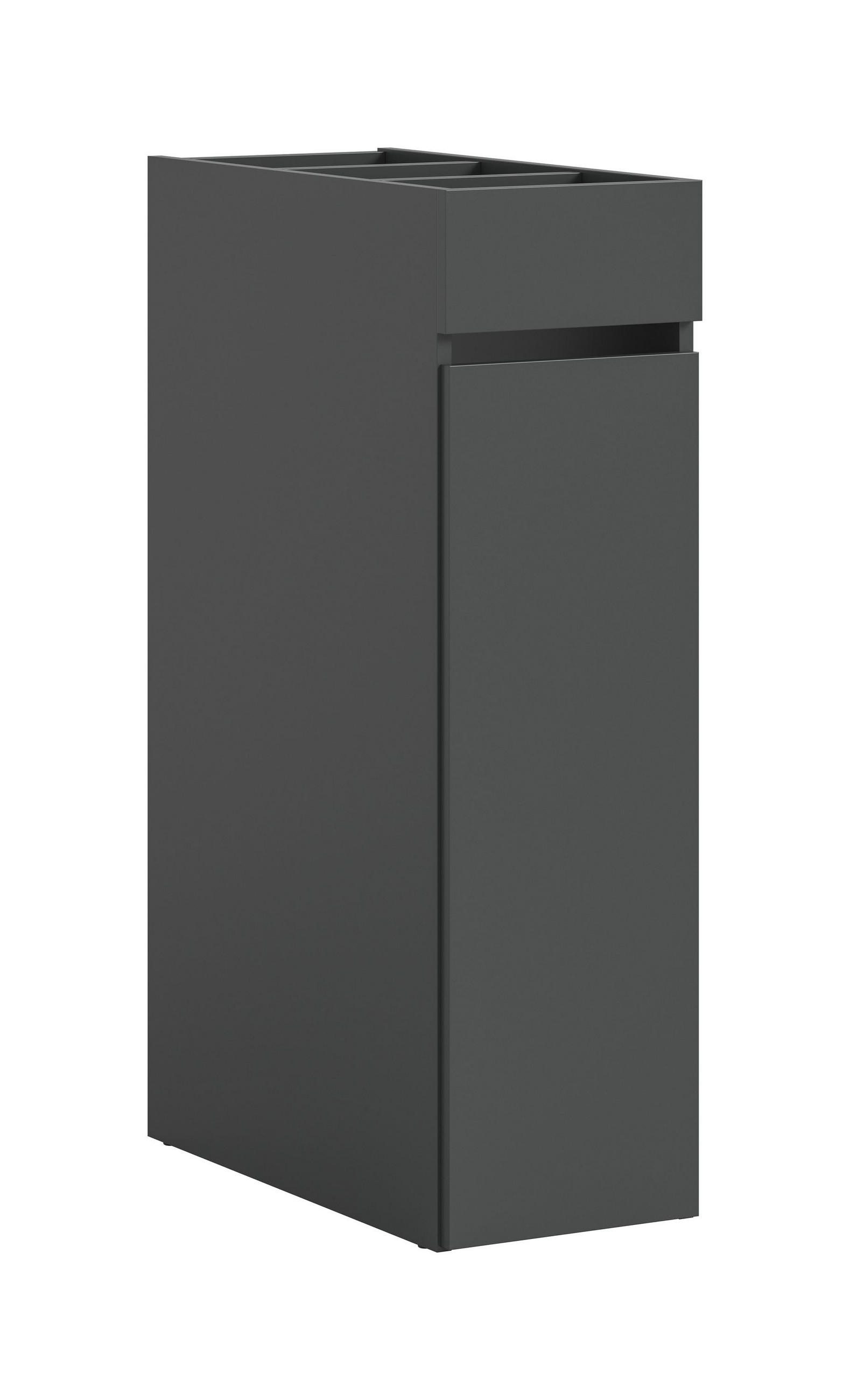 ANSTELLREGAL FREE (B/H/T: ca. 29/101/60 cm) in anthrazit/anthrazit - Anthrazit, Holzwerkstoff (29/101/60cm)