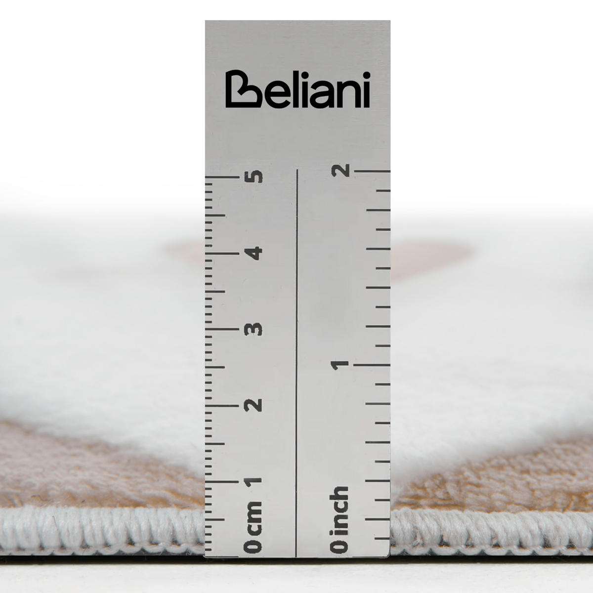 KOBEREC Béžový/Bílý 160 cm Hartz - bílá/krémová, textil (160/160cm) - Beliani