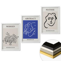 WANDBILDER 3er-Set - 40x60 cm Weißer Rahmen - Matisses moderne Plakate - Weiß, Kunststoff (40/60cm) - ArtPrintCave