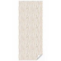 TAPETE - Abstrakt - Zebra - Beige - 120x280 cm - Beige, Papier (120/280cm) - OnlyWow