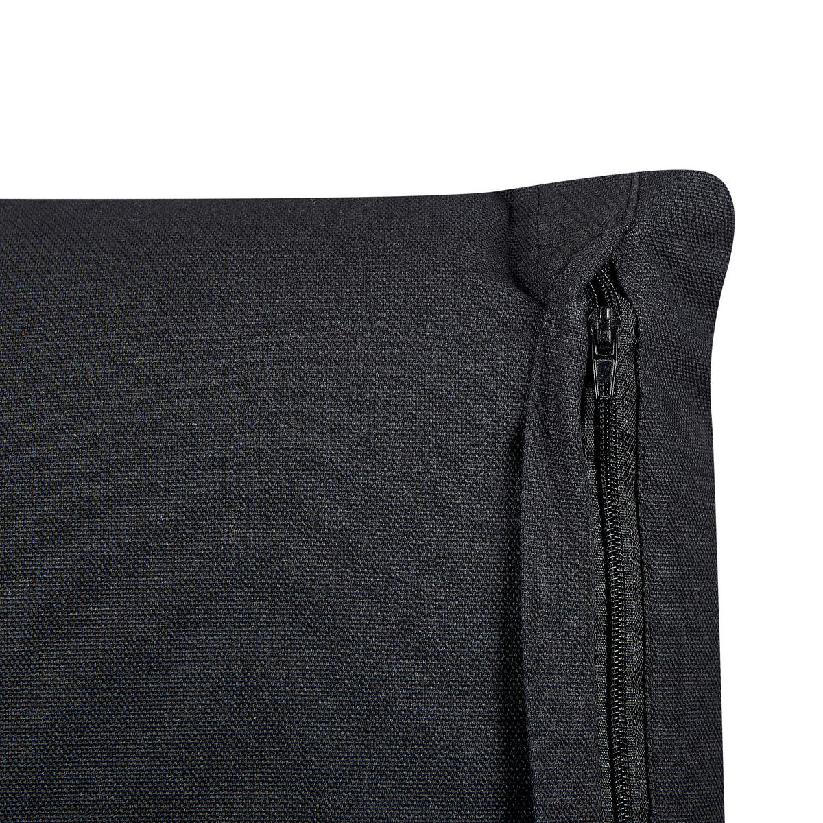 DEKOKISSEN 2er-Set Schwarz 45/45 cm Osmunda - Schwarz, Textil (45/45cm) - Beliani