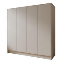 SCHRANK Kaschmir 200 ALA Glatt Ohne Spiegel Ohne Griffe - Ecru, Holzwerkstoff (200/200/51cm) - Sepro Meble