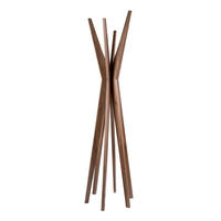 GARDEROBENSTÄNDER aus Nussbaumholz 50/50/190 cm - Walnussfarben, Holz (50/190/50cm) - ANGEL CERDA