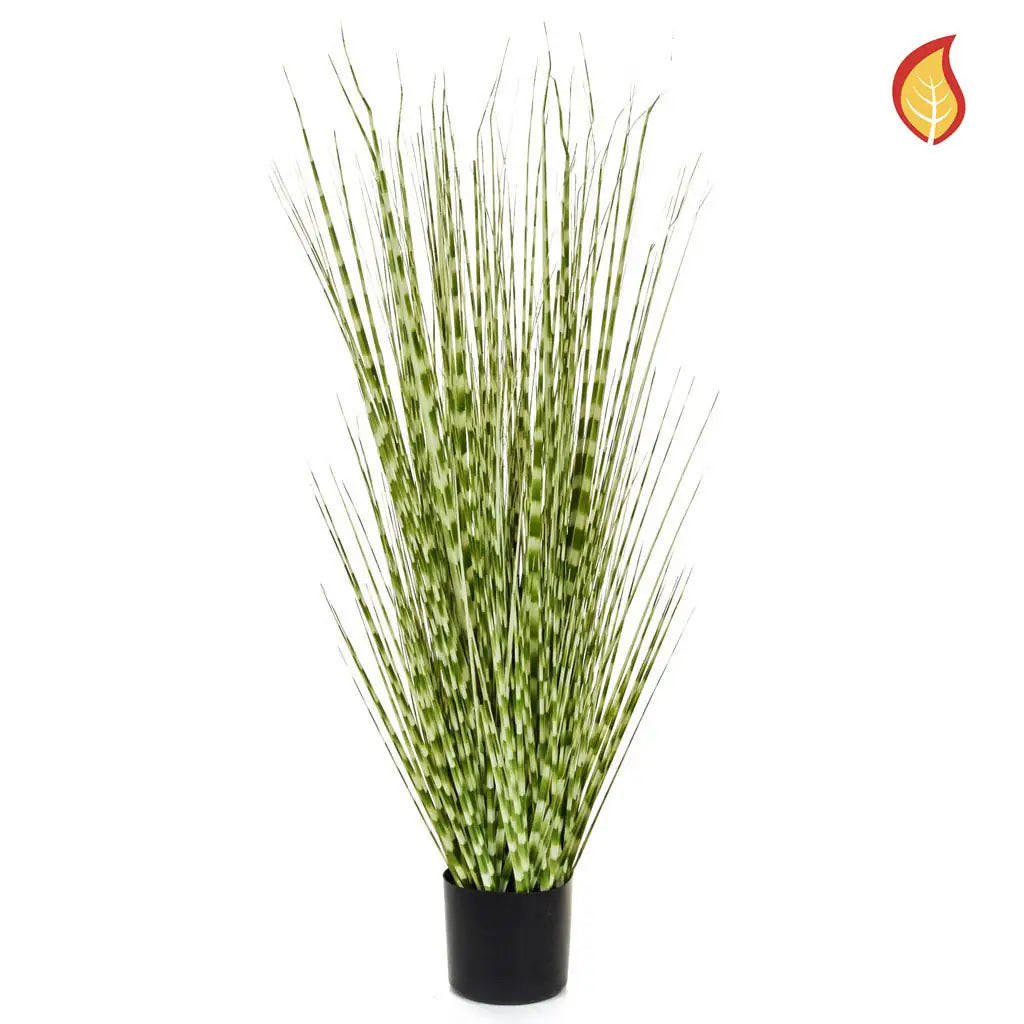 KUNSTPFLANZE Künstliches Gras - Gerda 120 cm - Grün, Kunststoff (137cm) - aplanta