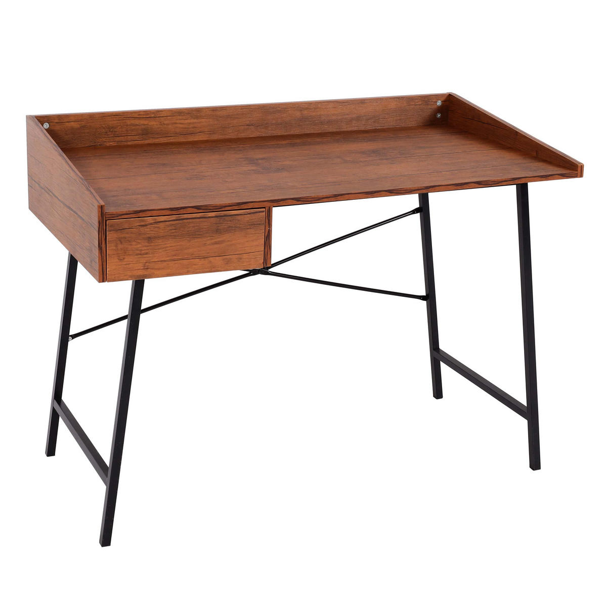 SCHREIBTISCH eckig Braun - Braun, Holz (60/114/98cm) - MCW