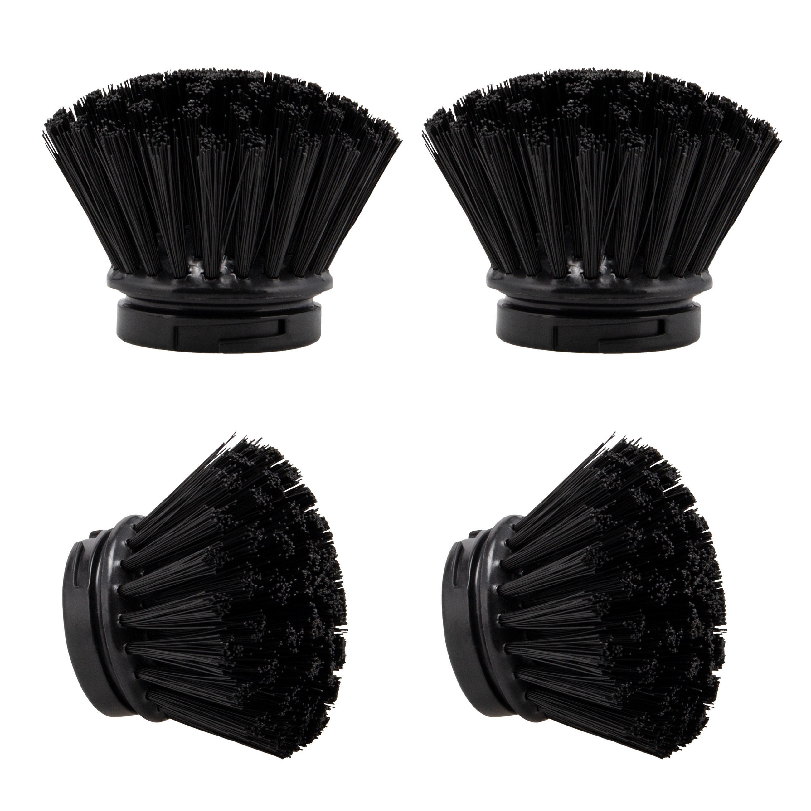 ERSATZBÜRSTEN 4er Set, schwarz - Schwarz, Kunststoff (5.8/5/3.95cm) - bremermann