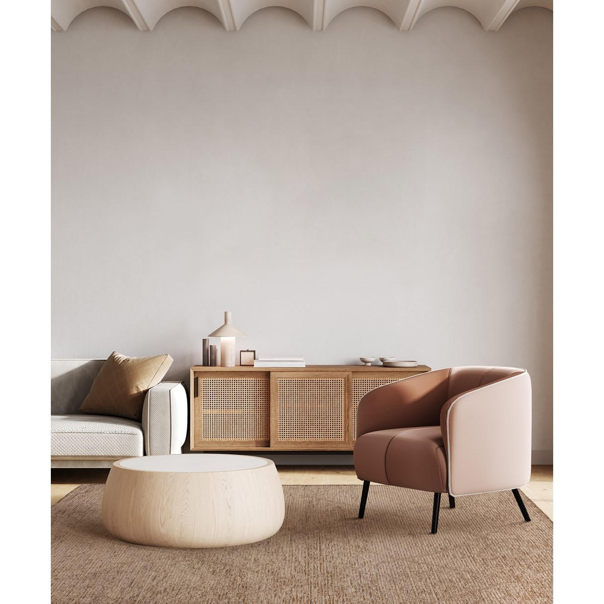 TEPPICH Moderner Natural für Wohn- und Schlafzimmer BLUEBERRY Braun 200 x 290 cm - Braun, Naturmaterialien (200/290cm) - Novatrend