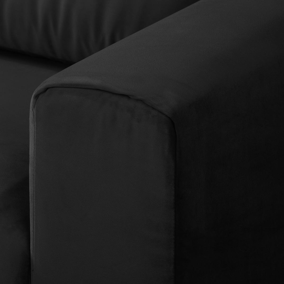 POLSTERGARNITUR (3-2) - Samt - Anthrazit, Textil (1/1/1cm) - home24