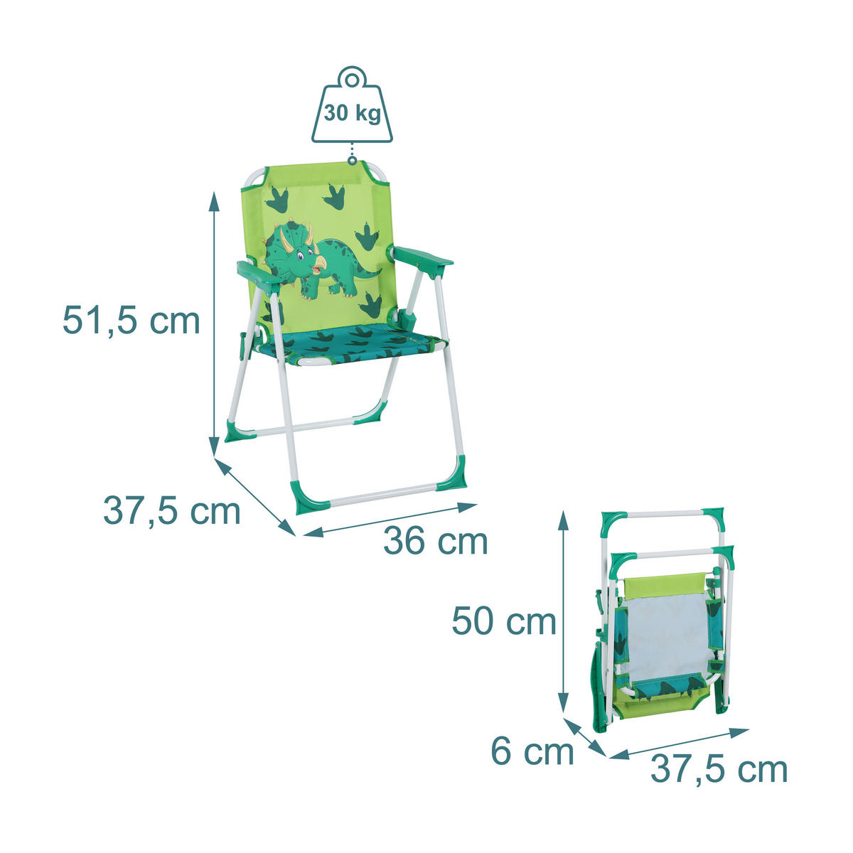 OTROŠKI klopčni stol - večbarvno, kovina/tekstil (36/51.5/37.5cm) - Relaxdays