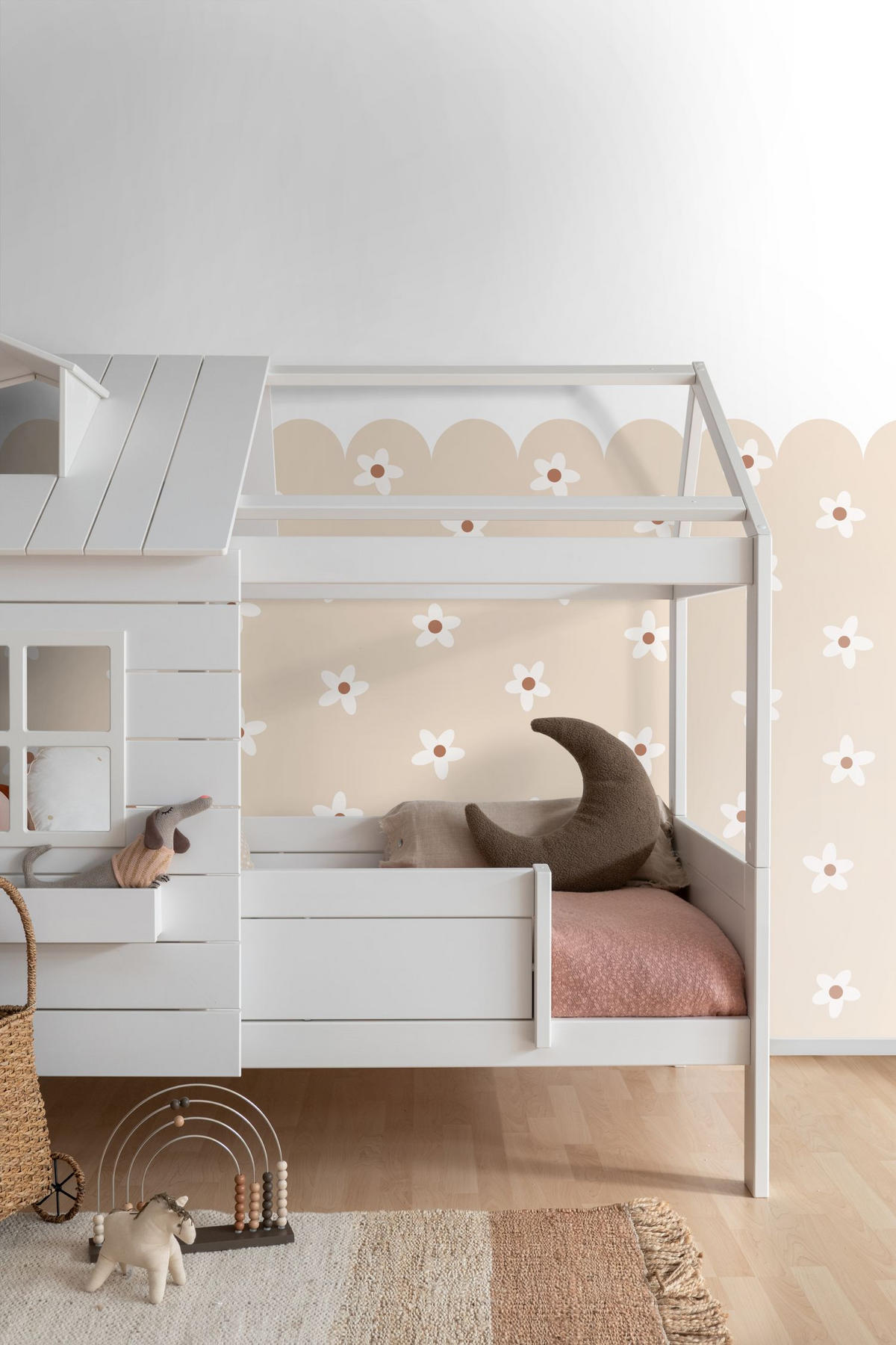 FOTOTAPETE Gänseblümchen 2.5 x 2.79 m - Beige, Papier (250/279cm) - ESTAhome