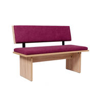 SITZBANK Die Stilvolle - Eichefarben/Violett, Holzwerkstoff/Textil (48/85/125cm) - Kundler Home