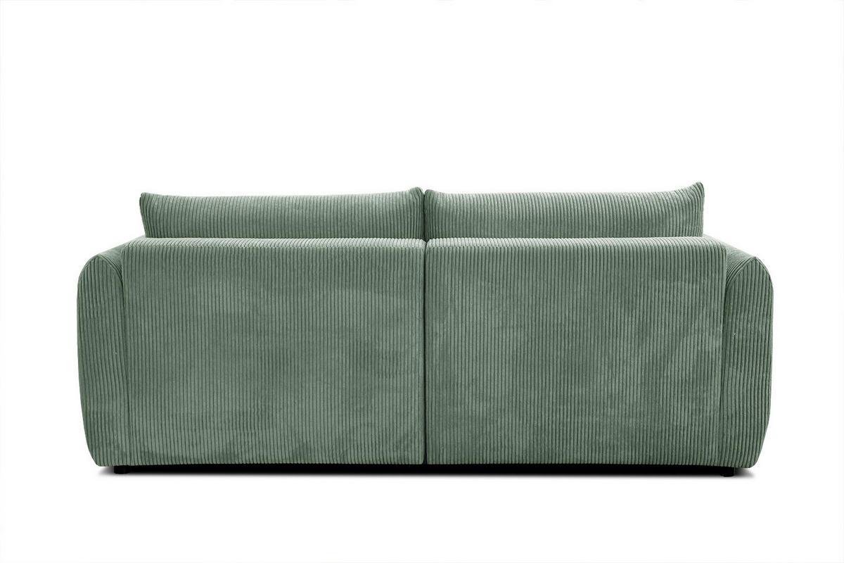 ECKSOFA TAUER 3-Sitzer, mintgrün - Schwarz/Mintgrün, Holzwerkstoff/Kunststoff (173/206cm) - Courtois Laville