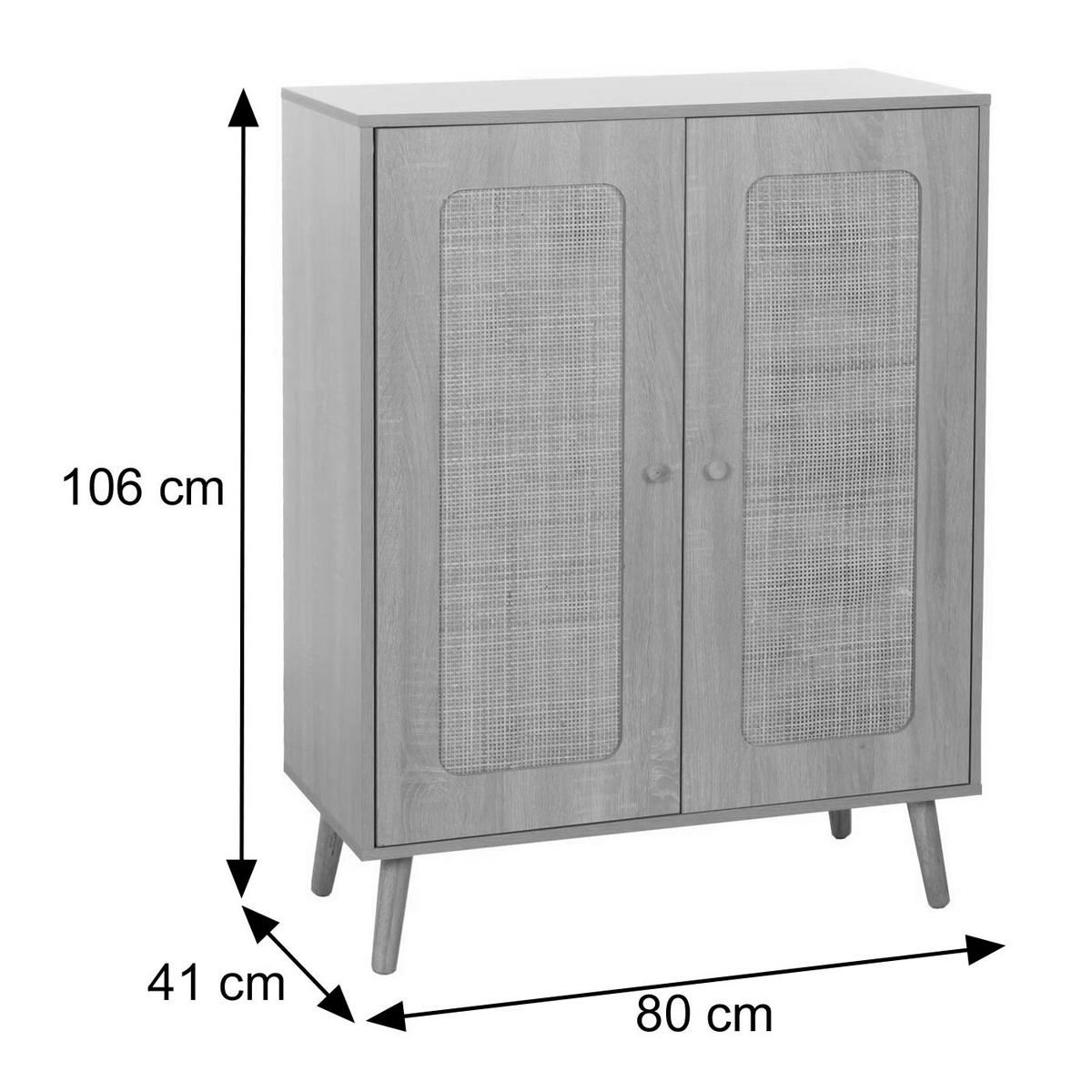 HIGHBOARD Braun - Braun, Holz (80/106/41cm) - MCW