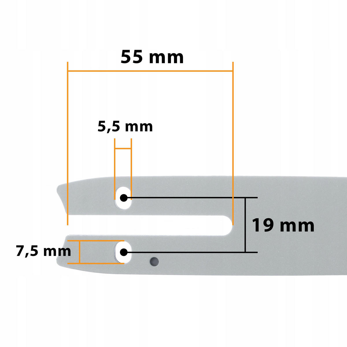 FÜHRUNGSSCHIENE Universal X-tlg. Set, 20 cm, 2x Kette 1/4", Nut 1,3 mm, Handfeile mit Kurbel, gehärteter Stahl - Multicolor, Kunststoff/Metall (10/10/10cm)