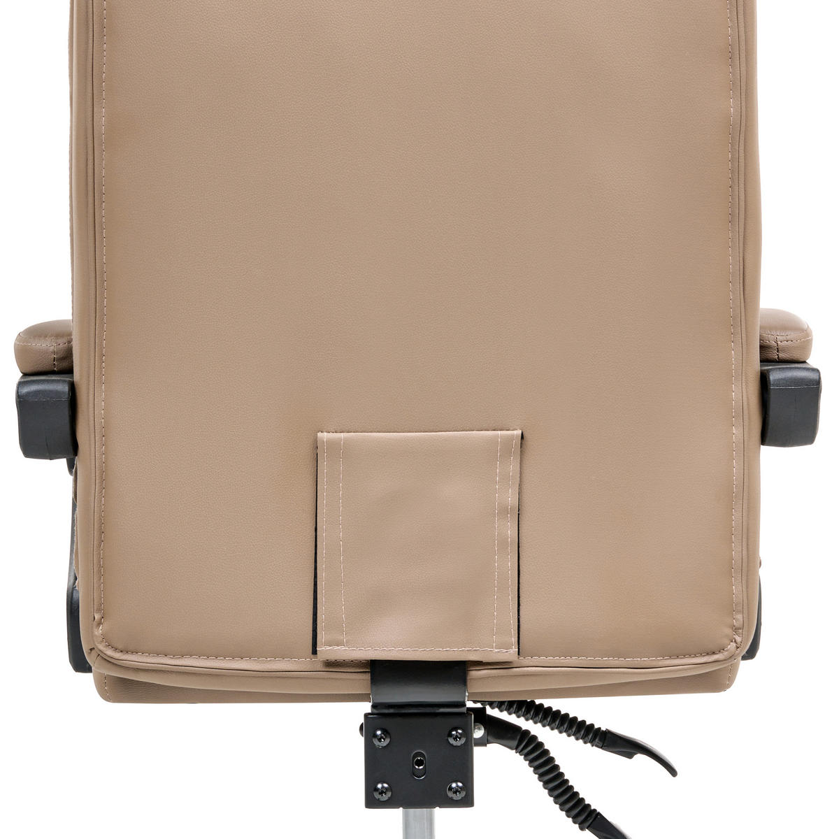 CHEFSESSEL Braun Serene - Schwarz/Braun, Kunststoff (70/105/70cm) - Beliani