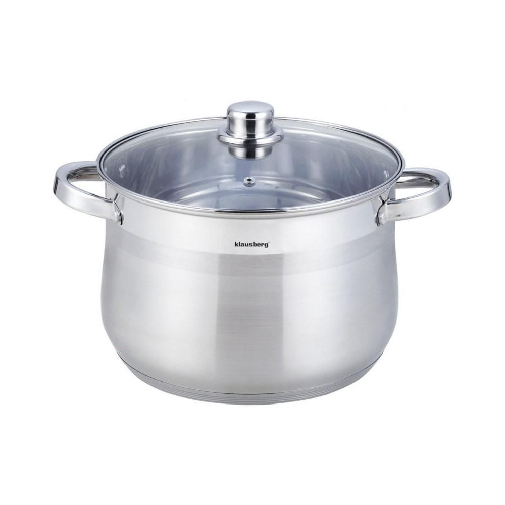 TOPF Silber 24/24/20 cm KB7163 - Silberfarben, Metall (24cm) - Klausberg 