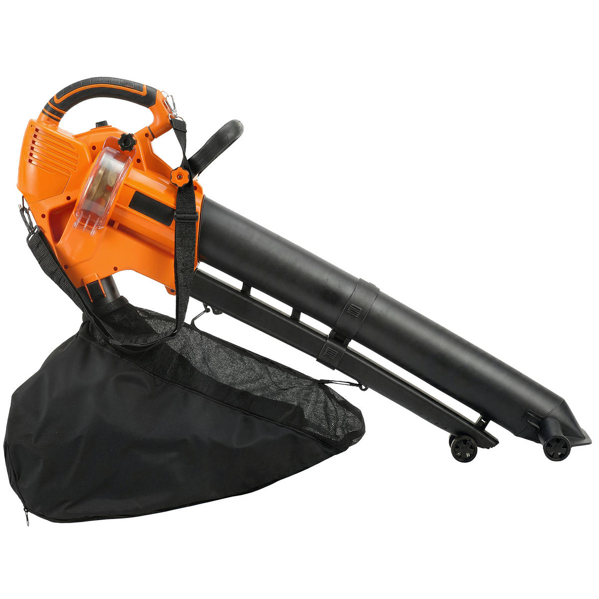 LAUBBLÄSER mit Staubsauger DE-10268 3-in-1 mit 40L Beutel Orange - Orange, Kunststoff (31/48/121.5cm) - ComfortXL
