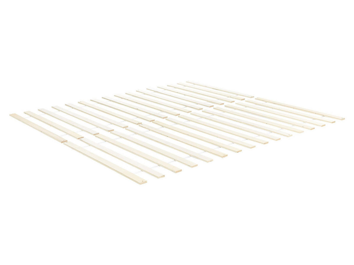 LETVENO DNO 160/200 cm Blanzac - svetlo rjava/rjava, leseni material (160/200cm) - Beliani