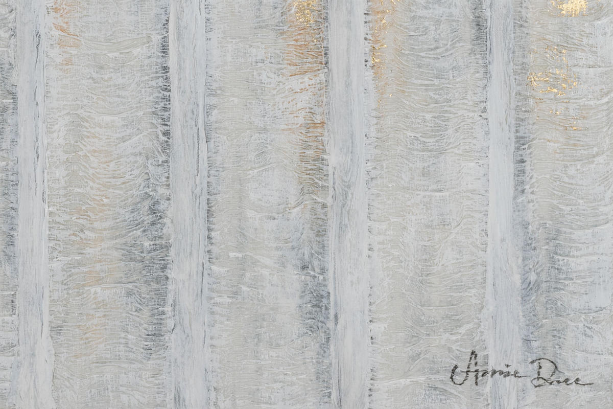 RUČNE MAĽOVANÝ AKRYLOVÝ OBRAZ 120/60 cm, sivý, abstraktný geometrický motív - sivá, drevo/textil (120/60cm) - KUNSTLOFT