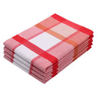 GESCHIRRTÜCHER, 4er-Set, 50x70 cm, 100% Baumwolle, Rot - Rot, Textil (50/70cm) - Zollner