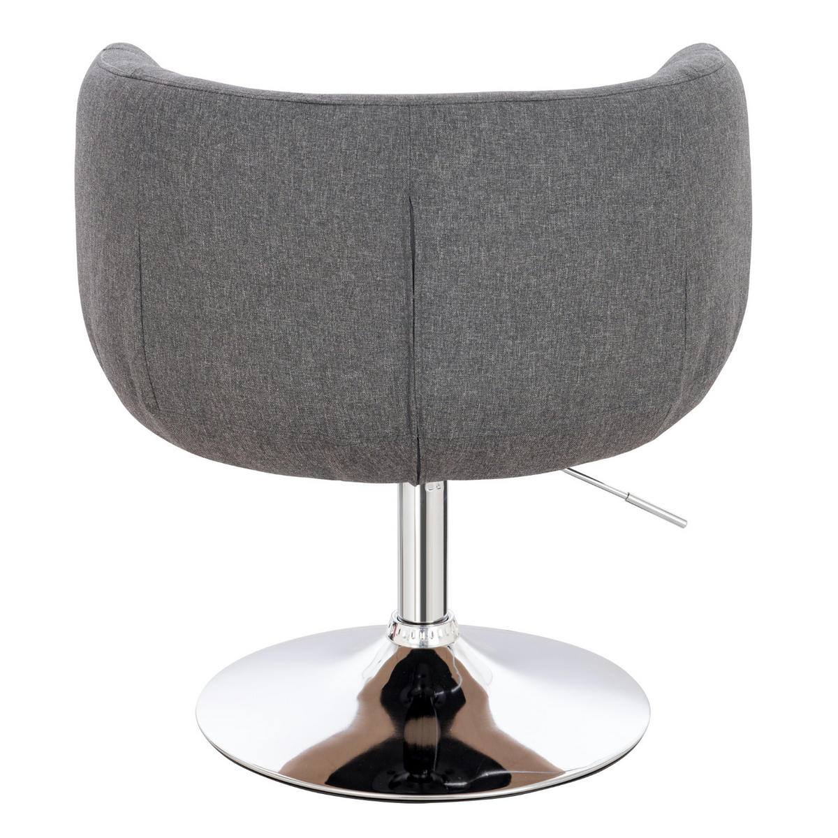 COCKTAILSESSEL PANAMA Stoff Grau - Silberfarben/Hellgrau, Textil (55/78/61cm) - SVITA