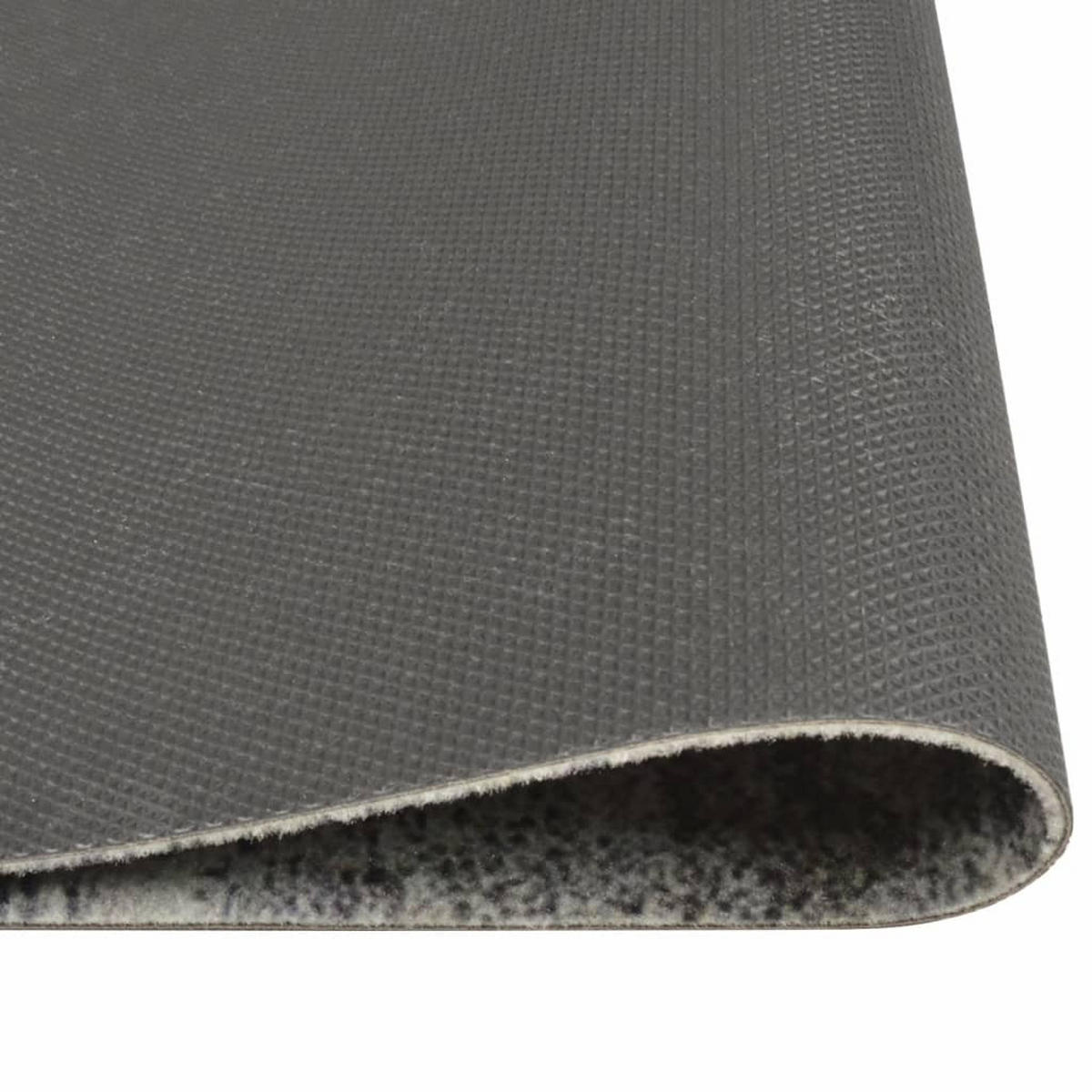 KÜCHENTEPPICH Waschbar Beton 60/180 Cm Samt - Grau, Kunststoff (60/180cm) - vidaXL