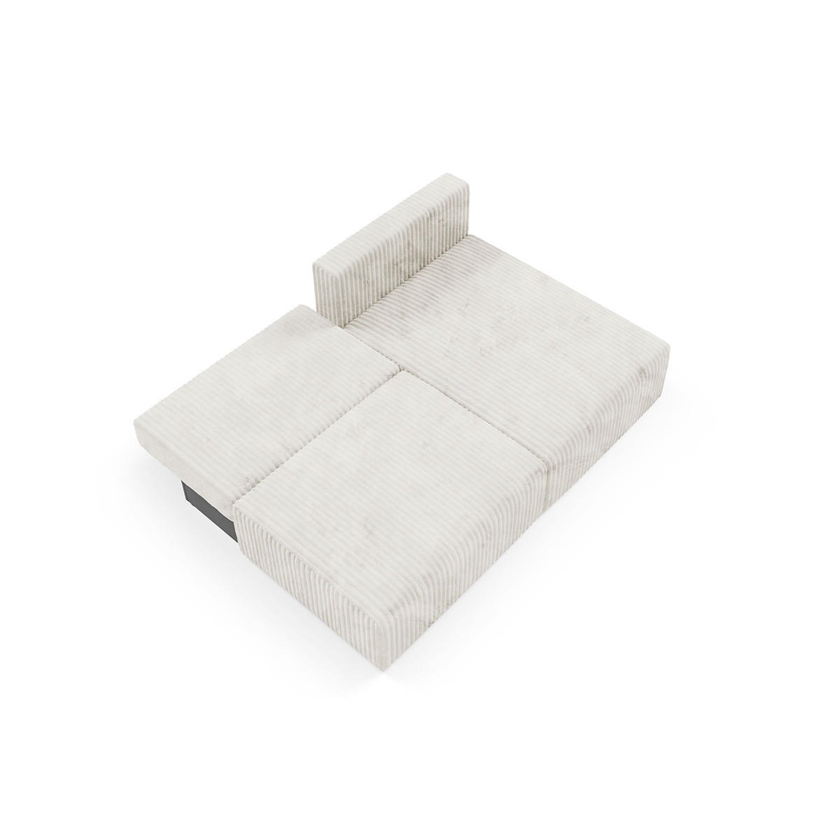 ECKSOFA Angela 3 Sitzplätze Weiß - Weiß, Holz (210/149cm) - Petits-meubles