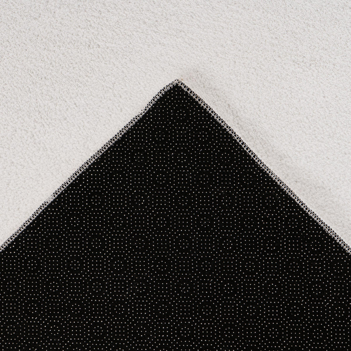 KURZFLOR-TEPPICH Calma 200 Weiß 120x160 cm - Weiß, Kunststoff/Textil (120/160cm) - carpet city