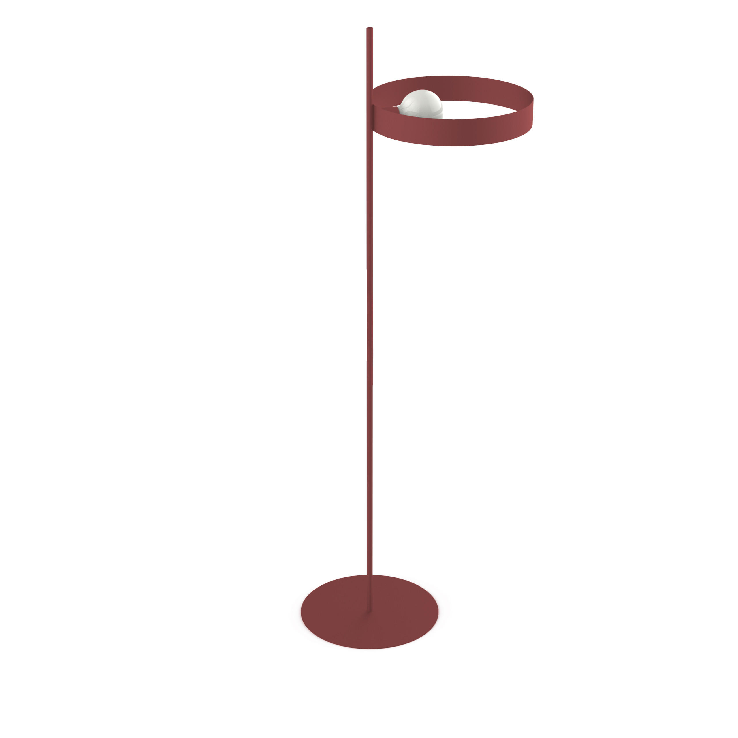 STEHLEUCHTE - Rot, Metall (40/40/165cm) - Lumicom