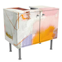 WASCHBECKENUNTERSCHRANK Ravel I 60/55/35 cm - Orange, Holzwerkstoff (60/55/35cm) - Bilderwelten