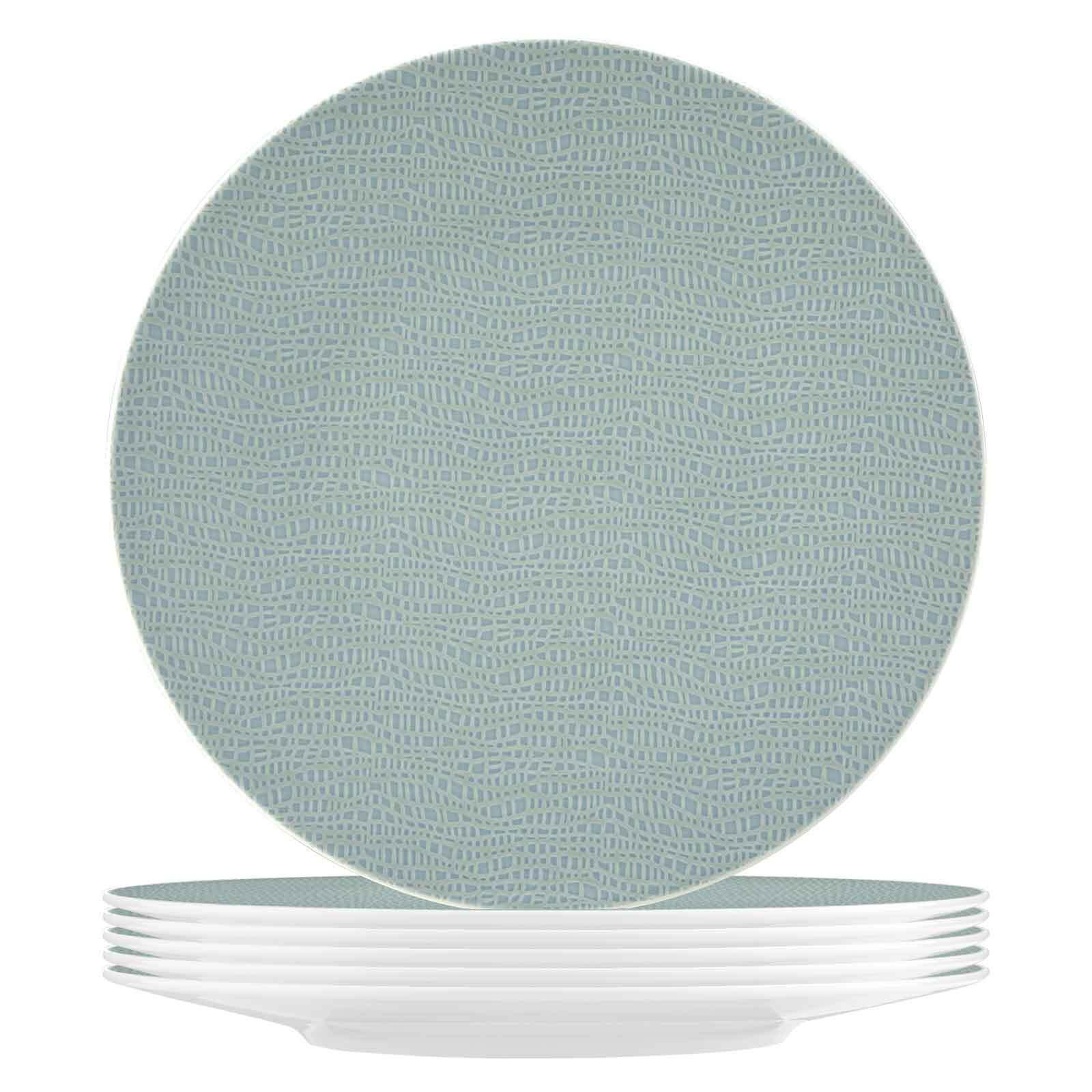 SPEISETELLER Life Fashion Green Chic ø 28,3 cm 6er Set - Türkis, Keramik (28.3cm) - Seltmann Weiden