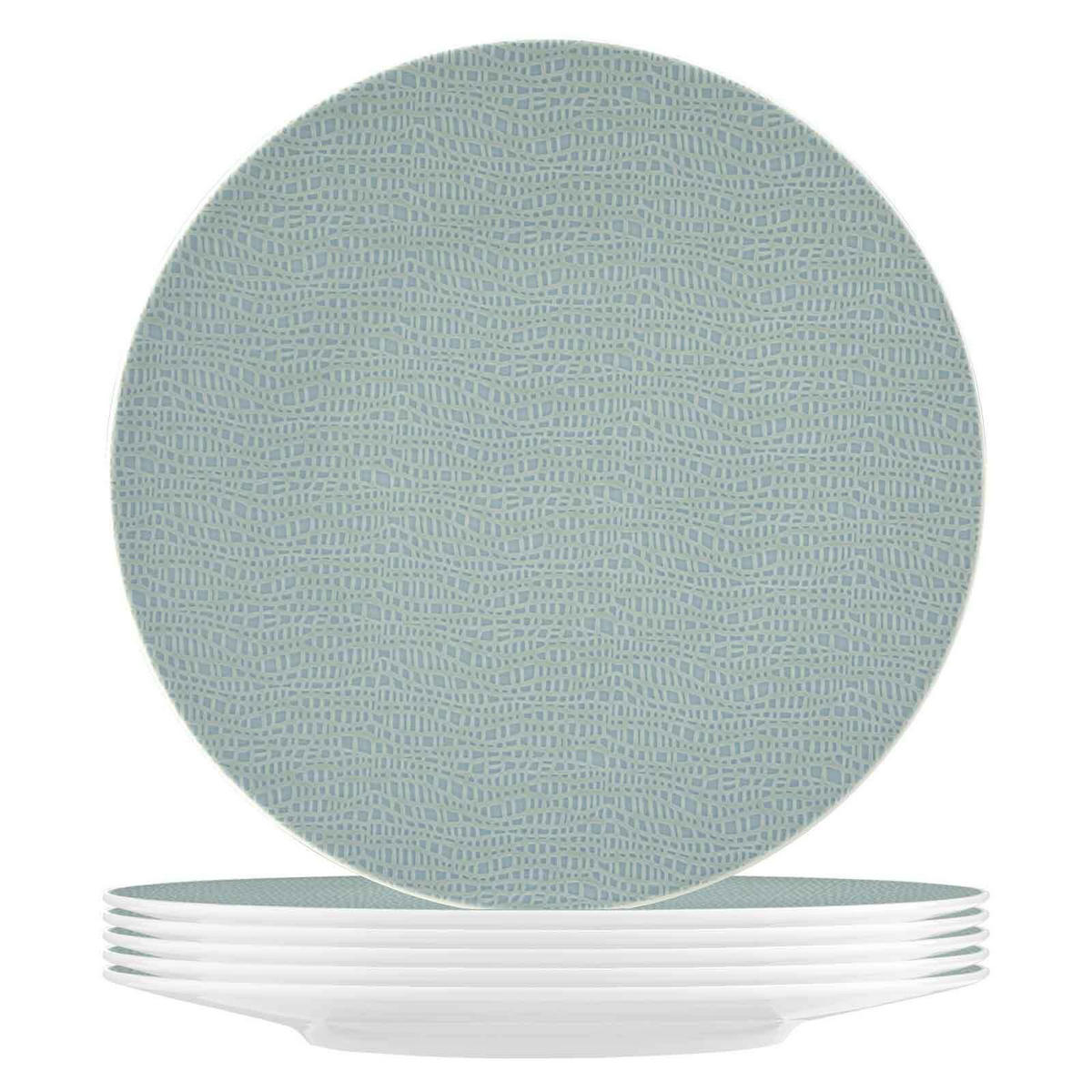 SPEISETELLER Life Fashion Green Chic ø 28,3 cm 6er Set - Türkis, Keramik (28.3cm) - Seltmann Weiden