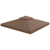 PAVILLONDACH, Polyester, Kaffee - Braun, Kunststoff (300/18/300cm) - Outsunny