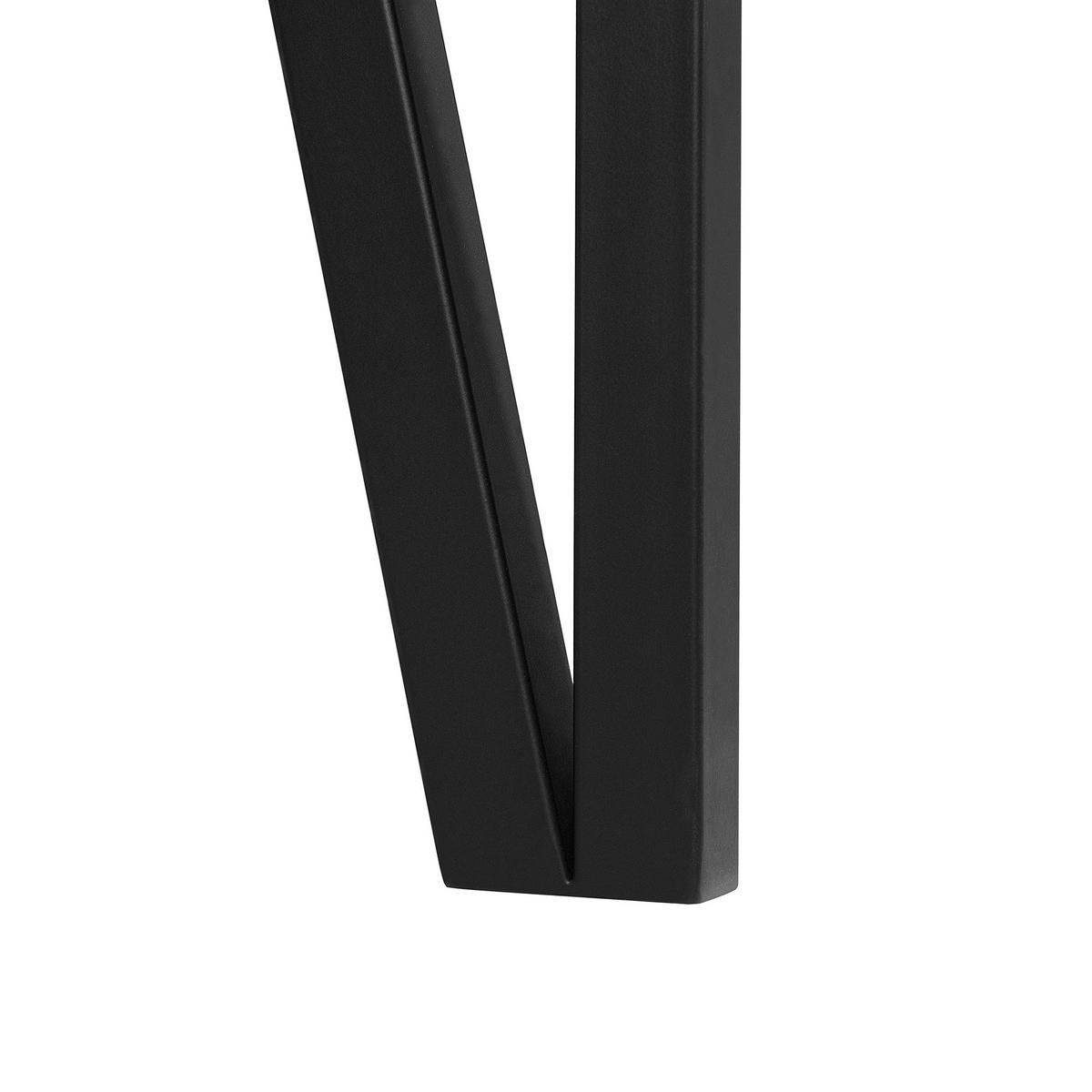 ESSTISCH 150/90/75 cm Hellbraun, Schwarz Rechteckig Adena - Hellbraun, Holzwerkstoff (150/90/75cm) - Beliani